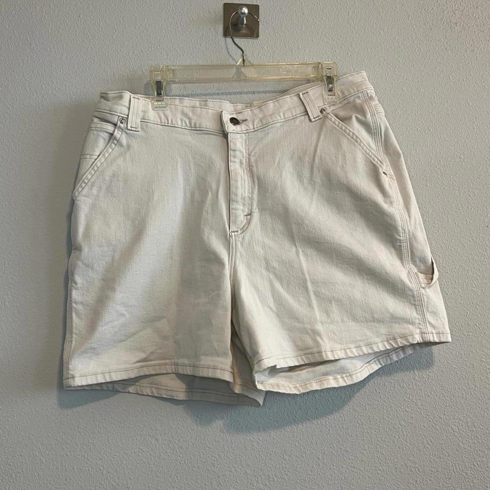 Y2K Cream‎ Off White Denim Carpenter Jean Shorts